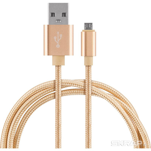 Кабель Energy ET-28 USB/MicroUSB, золотой