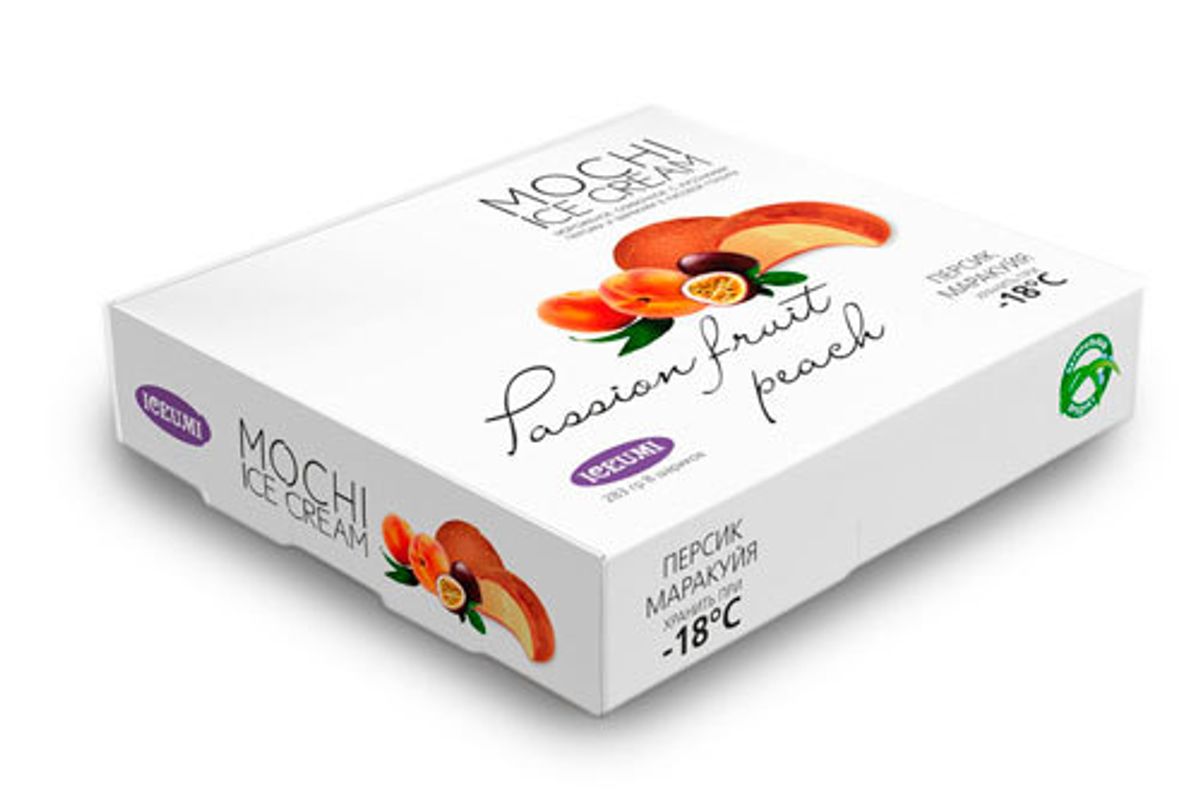 Мороженое Персик и маракуйя Mochi, 35г*8шт