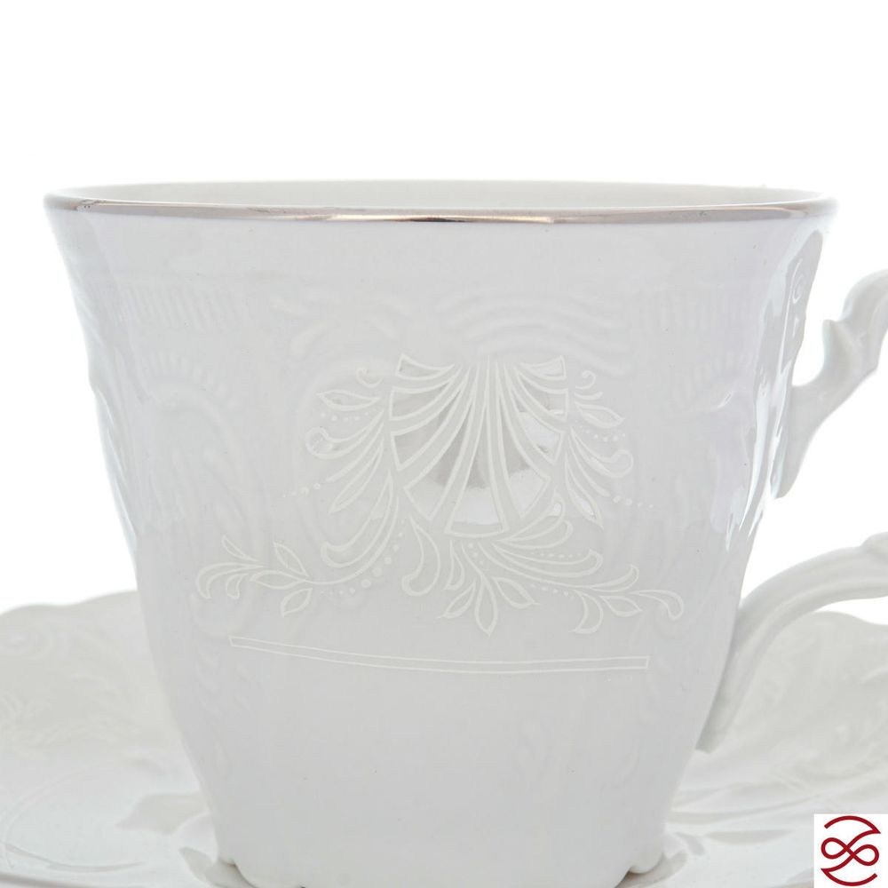 Чайный сервиз Bernadotte Платиновый узор 6 персон 17 предметов