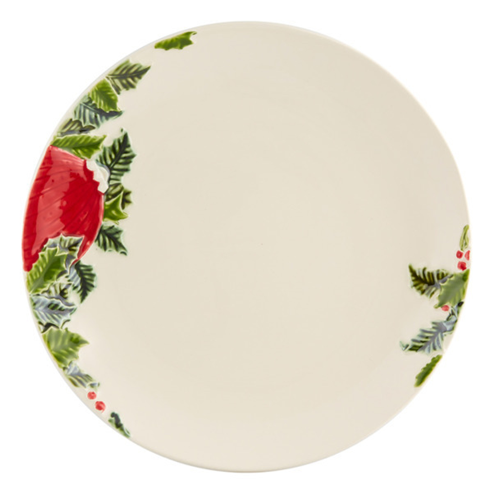 Тарелка обеденная 27.5см Bordallo Pinheiro Новогодние шары