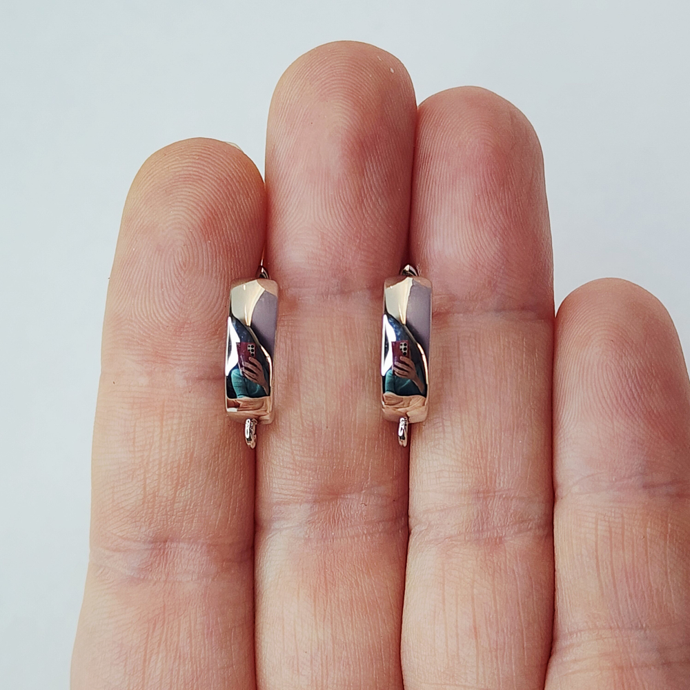 Ювелирные швензы, английский замок, родий, люкс фурнитура