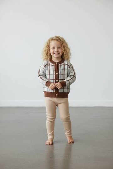 Кардиган вязаный (клетка)