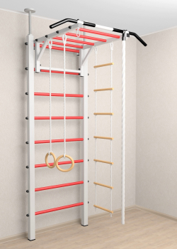 Шведская стенка Sv Sport враспор (Турник рукоход/Канат/Кольца/Лестница)