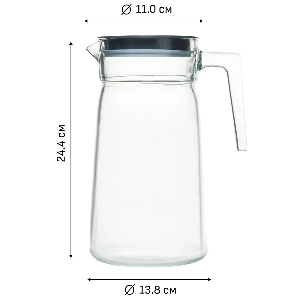 Кувшин 2л с крышкой "City"