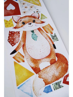 Интерьерные виниловые наклейки большие воздушные шары на стены в детскую, дома, облака, пейзаж