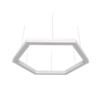 Светильник LED шестиугольный Hexa 228W D2080мм 5000К белый подвесной IP40