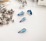 evoli 4322 Teardrop Fancy Stone - Aquamarine
