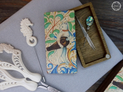 Игольница "Котик с лирой"