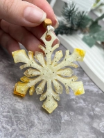Новогодняя елочная игрушка Снежинка