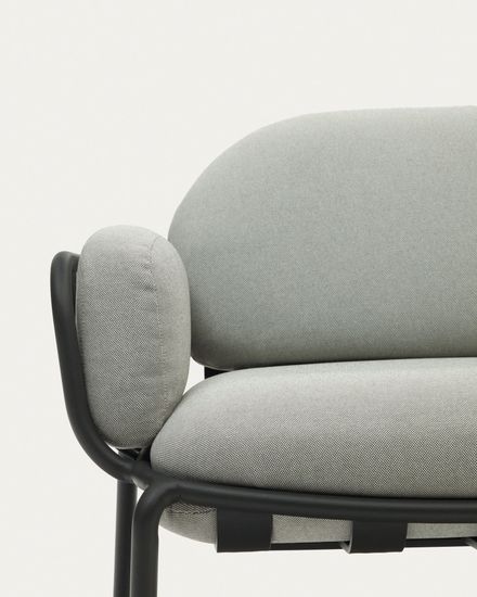 Joncols уличный алюминиевый 2-местный диван серого цвета 165 см Испания 