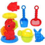 Набор для игры в песочнице «Динозавр - Мельница», 27*12,5 см, 6 предметов