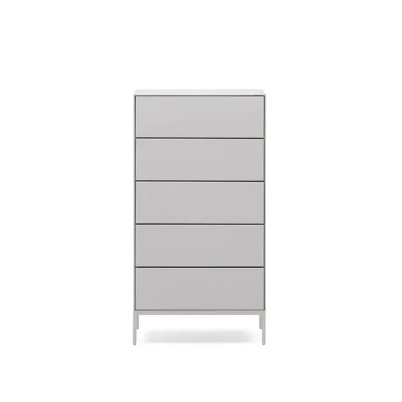 Vedrana Комод с 5 ящиками белый лак 60 x 114 см