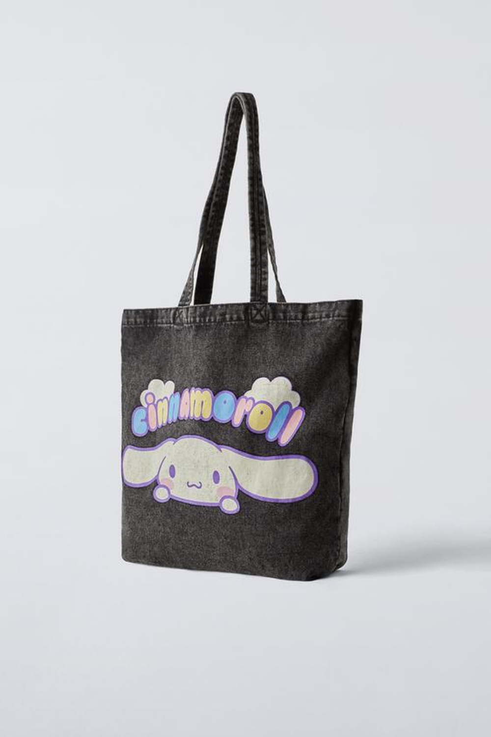 ZARA СУМКА-ШОПЕР CINNOMOROLL ©, ЧЕРНЫЙ