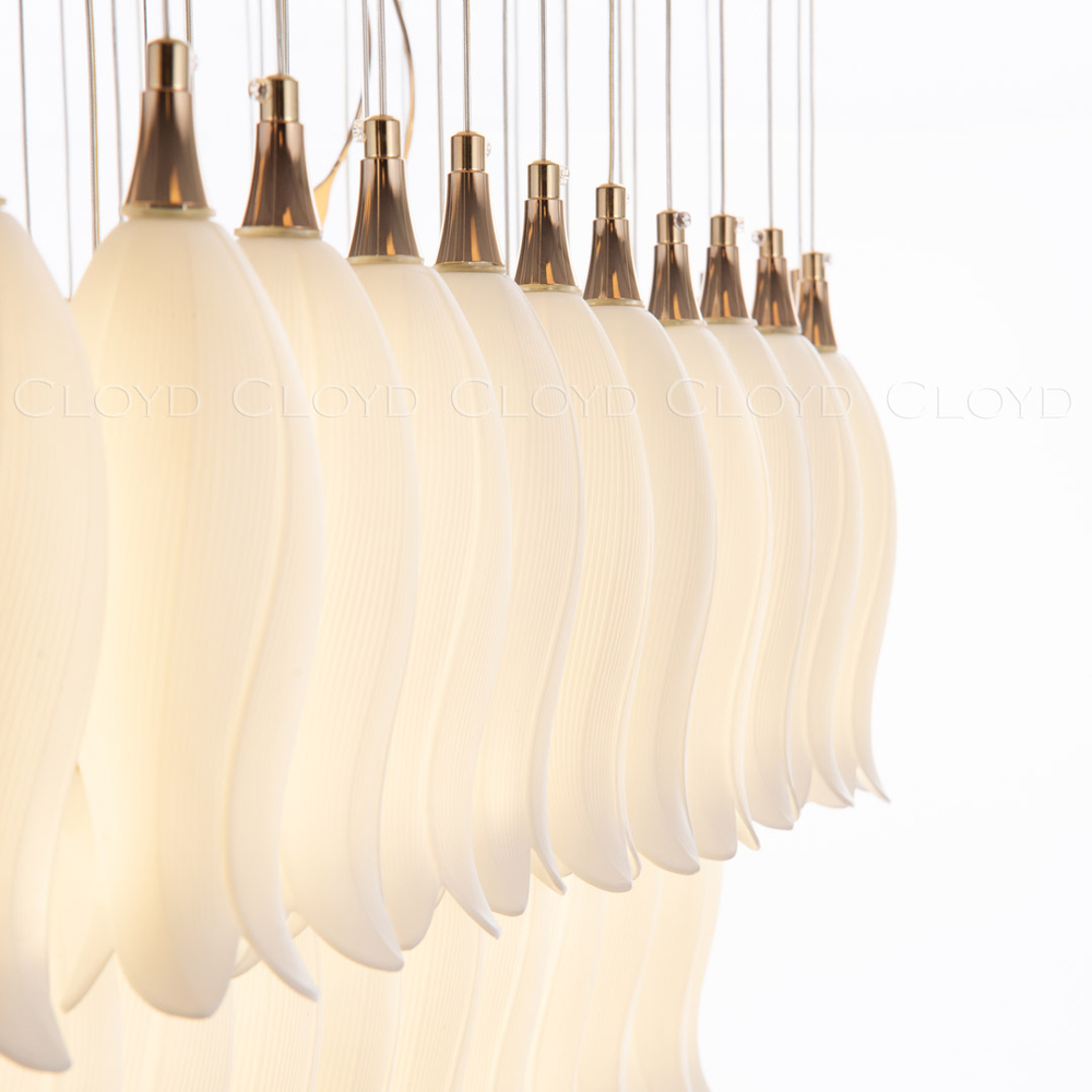 Люстра Cloyd ARGANA C54 / шир. 110 см- керамика, фарфор - белый (арт.10814)