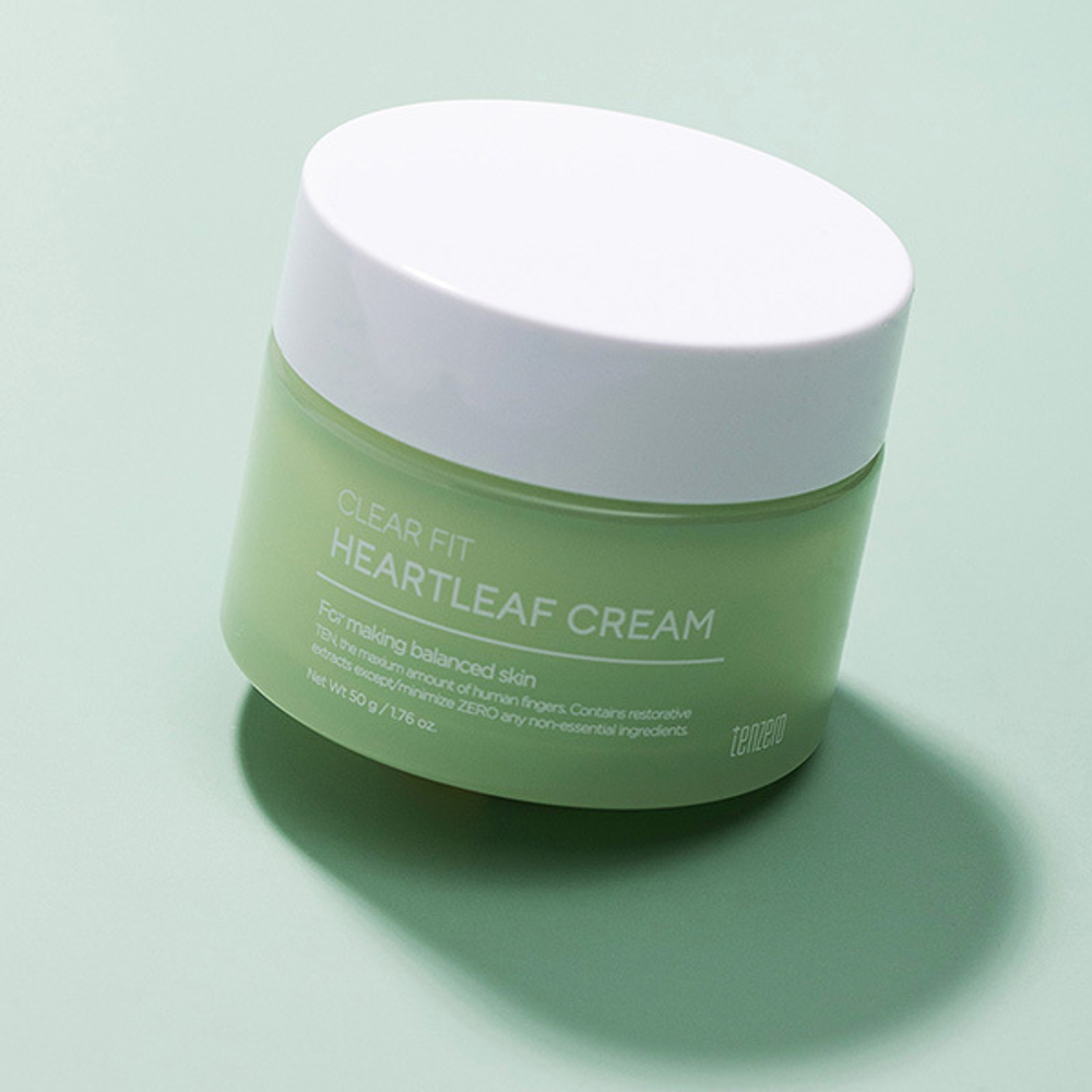 Балансирующий крем с экстрактом Хауттюйнии Tenzero Clear Fit Heartleaf Cream 50мл