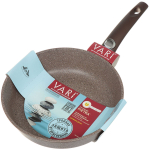 Сковорода алюминий, 26 см, антипригарное покрытие, Vari, Pietra, коричневая, BR31226, съемная ручка