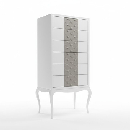 AMURA Комод 6 ящ.(70*145) 98% GLOSS/CAPITONE