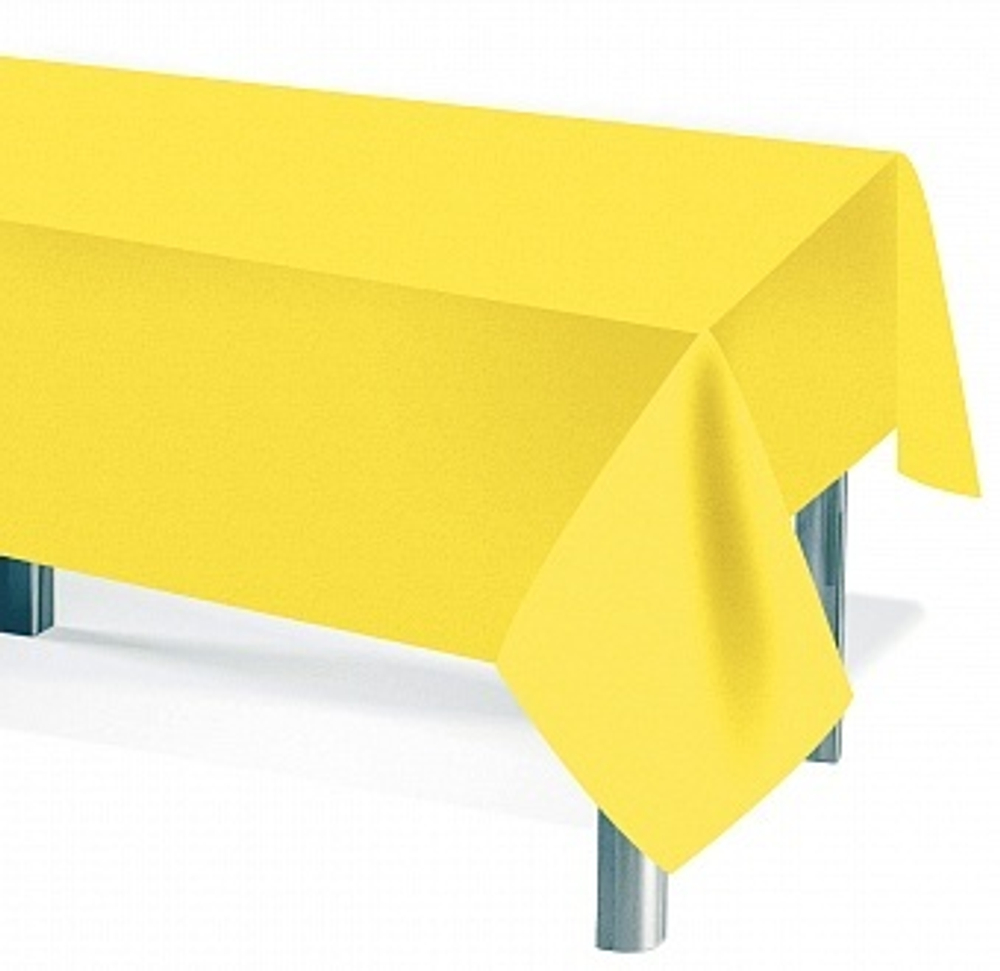 Скатерть одноразовая Мастхэв Желтый 137*274 см.