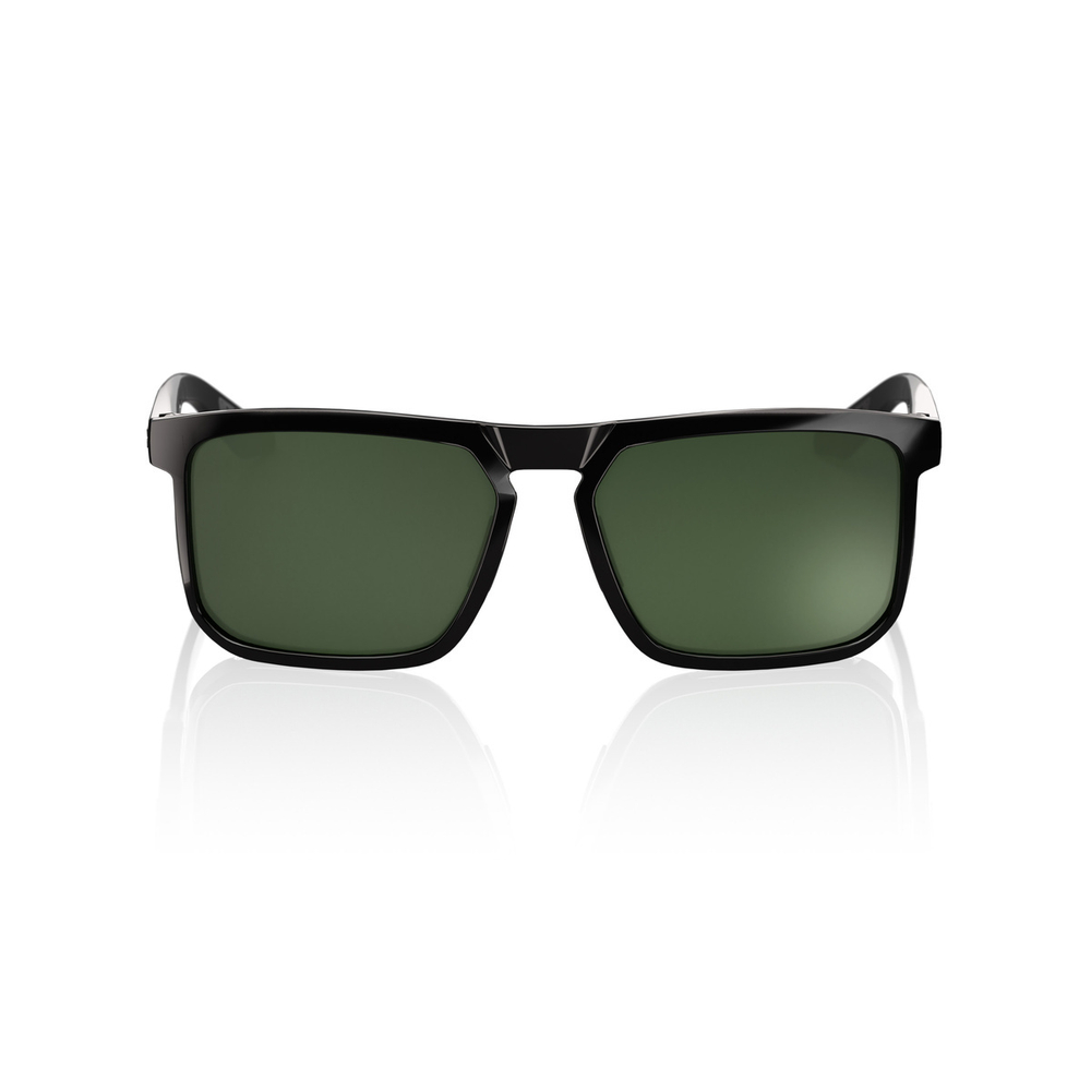 Спортивные очки 100% RENSHAW Polished Black - Grey-Green Lens