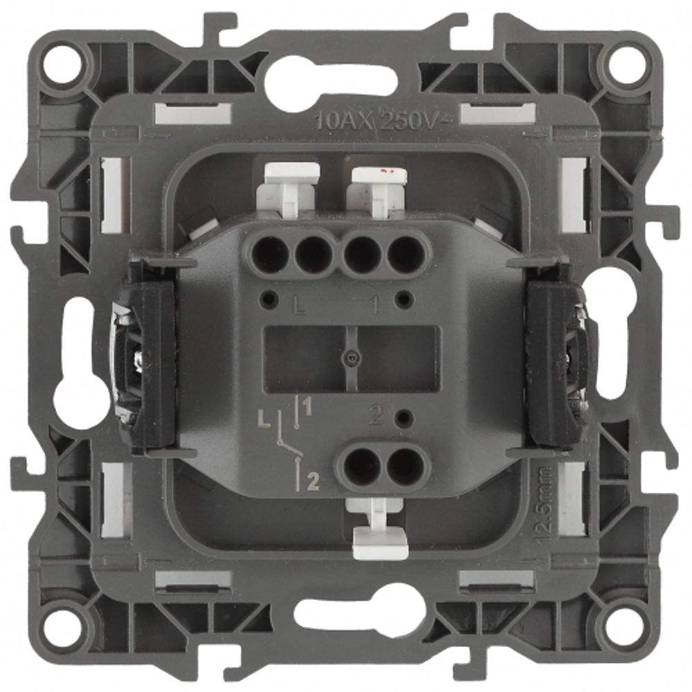 12-1103-05 ЭРА Переключатель, 10АХ-250В, IP20, Эра12, антрацит