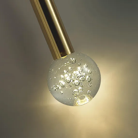 4374/3LA HIGHTECH ODL26 Подвесной светильник  золото/хрустальн. стекло/металл IP20 LED 3W 400Лм 3000K 220-240V FIANO