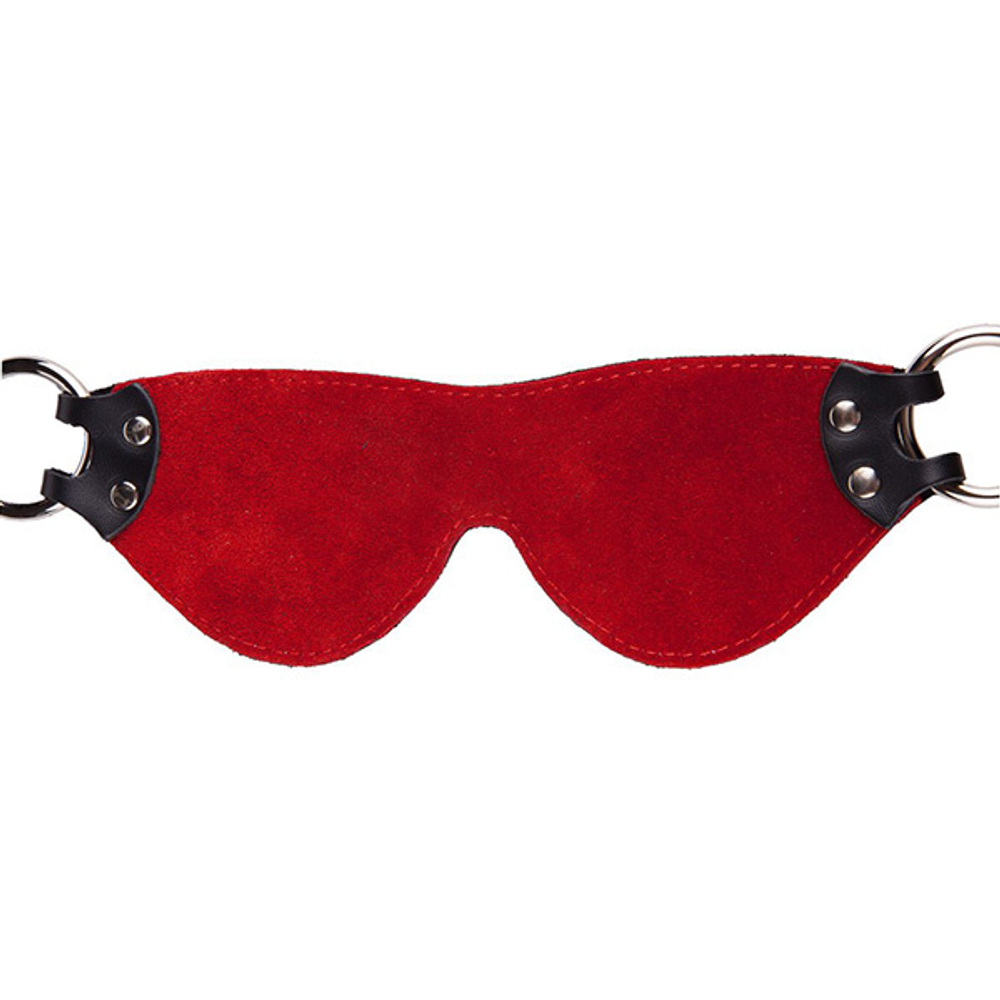 Маска из натуральной кожи с контрастной строчкой по краю Sitabella BDSM Accessories 3175-1