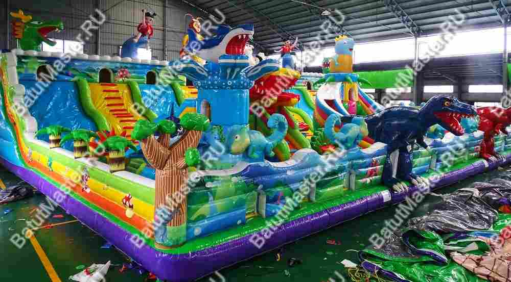 Коммерческий батут "Звериный городок" 24*15*6 м