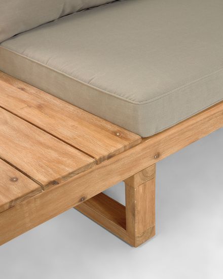 Flaviina Угловой 5-местный диван со столиком из дерева акации La Forma Испания