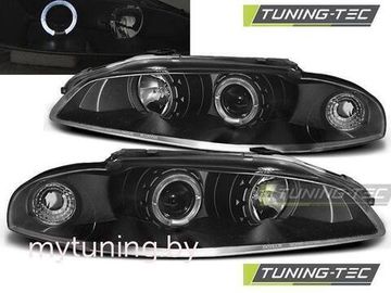 Передние фары angel eyes black для Mitsubishi Eclipse D30