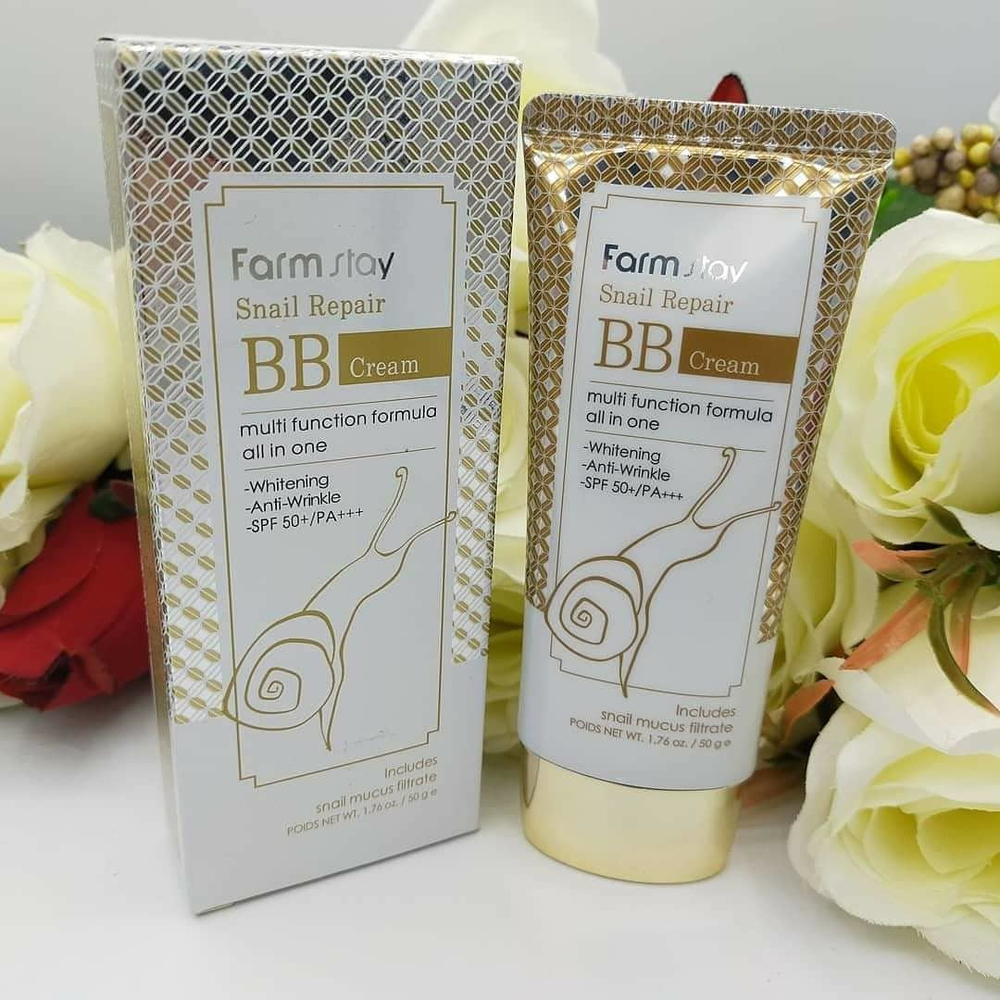 FarmStay. ББ крем для лица с муцином улитки Snail Repair BB Cream