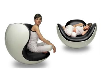 кресло placentero lounge ( кожа) (by Steel Arts)