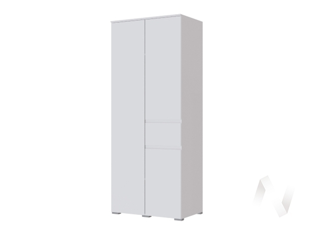 Шкаф 2-х створчатый Спальня Плейона (белый)