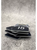 Номерки для ключей акрил 3х5 см