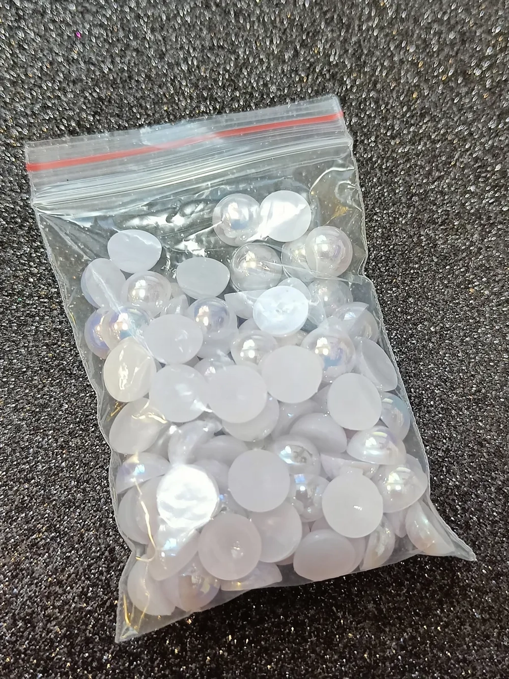 Полубусины белые, 10 мм