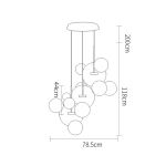 Подвесной светильник 9214P/3R gold