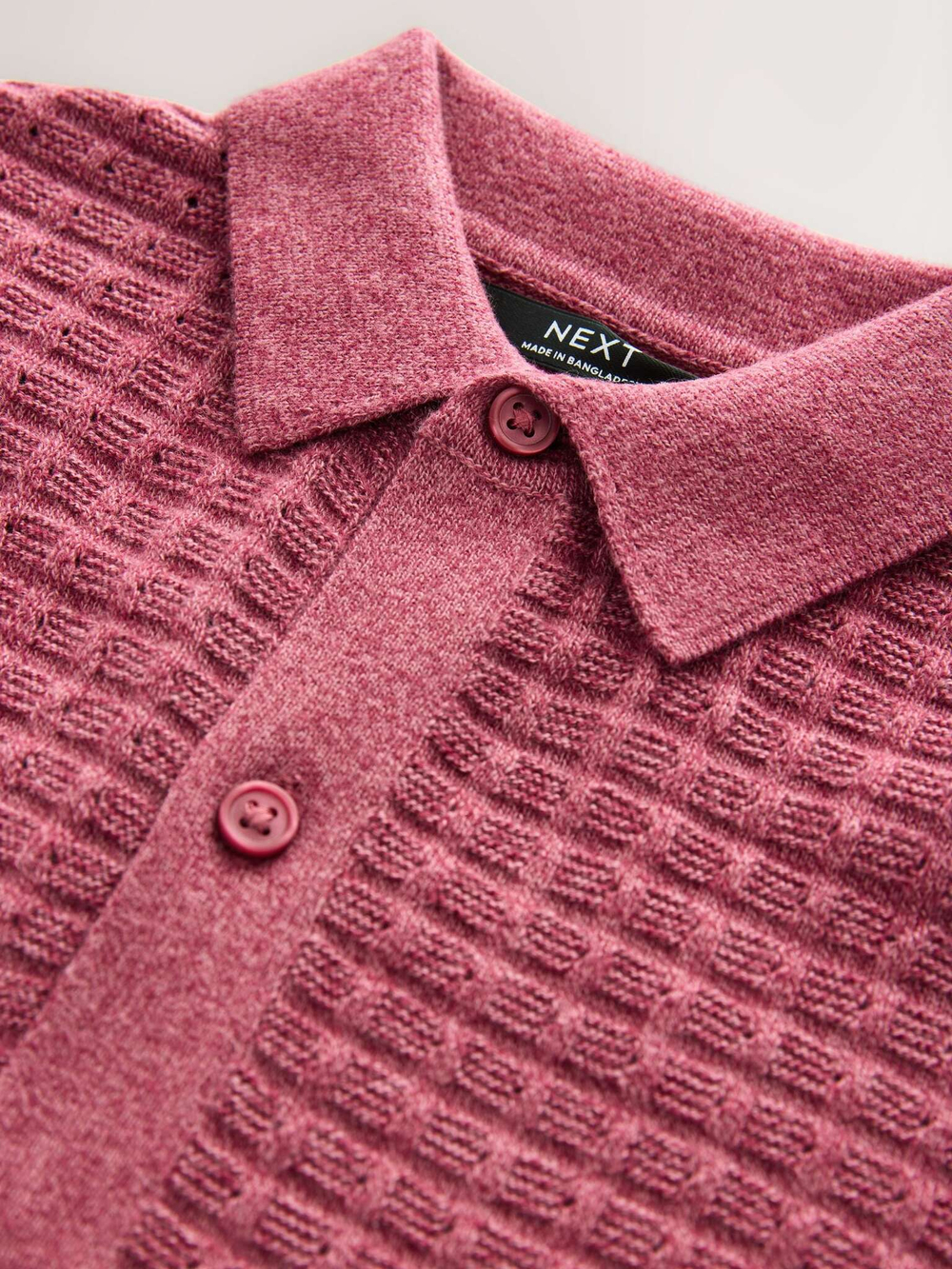 Рубашка трикотажная с коротким рукавом для мальчика Next AA8-957, Темно-красный