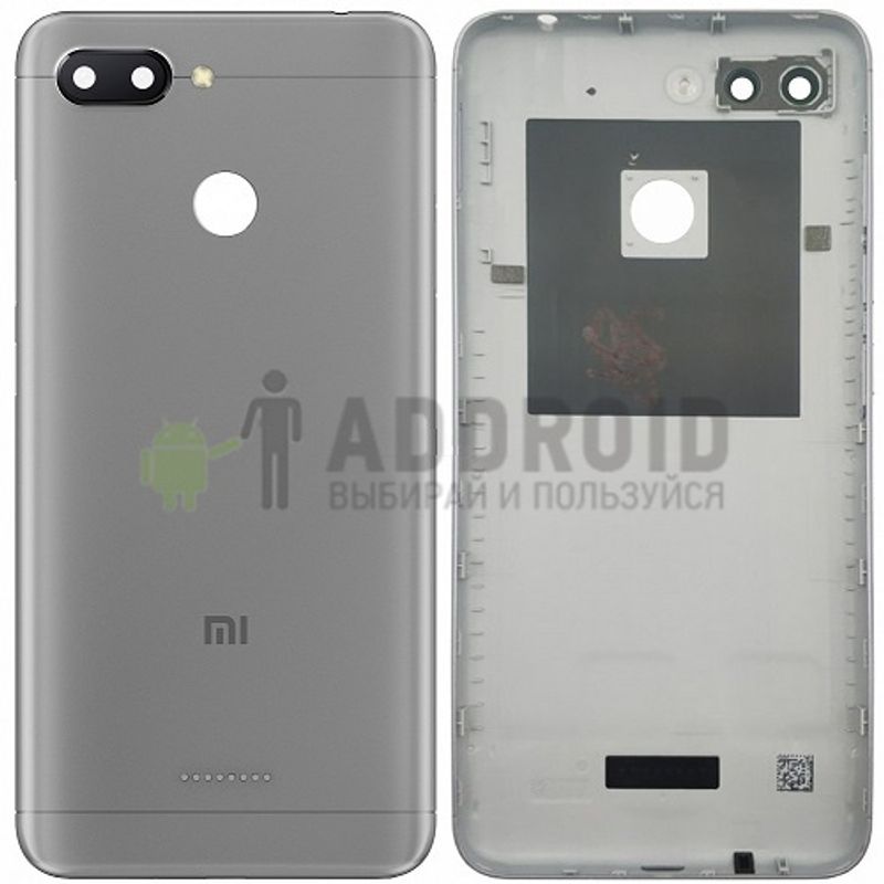 Задняя крышка для Xiaomi Redmi 6 (Gray)