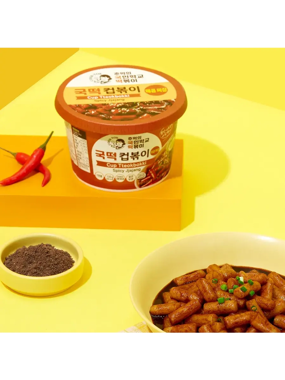 Токпокки Jiajang, Crazy Hot Cupbokki 135 г * 2 шт