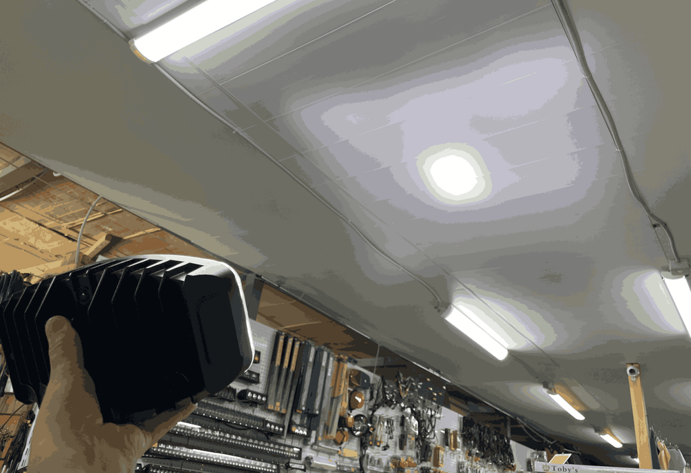 100W / Светодиодная фара (балка) 100W, ДХО, Стробоскоп, Король Света (квадрат-точка свет) (1 Шт)