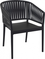 Кресло пластиковое Siesta Contract Portofino, черный