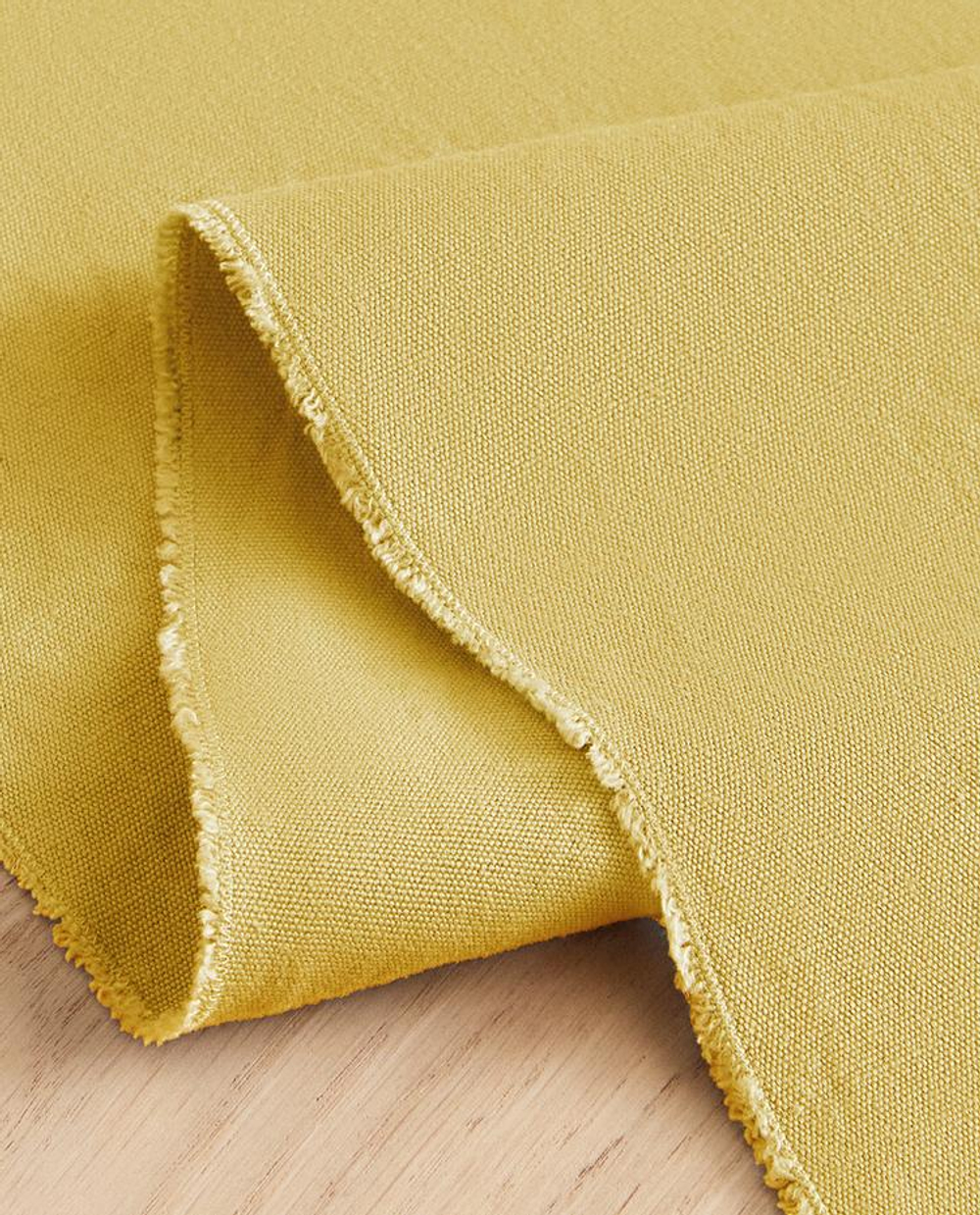 ZARA HOME СКАТЕРТЬ-ДОРОЖКА НА СТОЛ ИЗ СТИРАННОГО ЛЬНА, ЖЕЛТЫЙ
