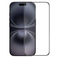 Защитное стекло на экран для iPhone 16 Plus, тонкие черные рамками, G-Rhino