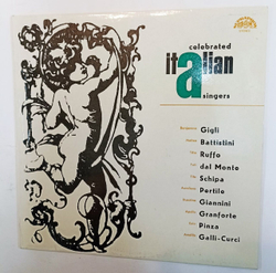 Сборник Celebrated Italian Operatic Singers (Czechoslovakia 1988)