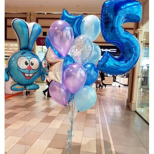 Сет из шаров с Крошем на 5 лет