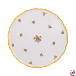 Тарелка для торта Queen's Crown Золотая роза 30 см