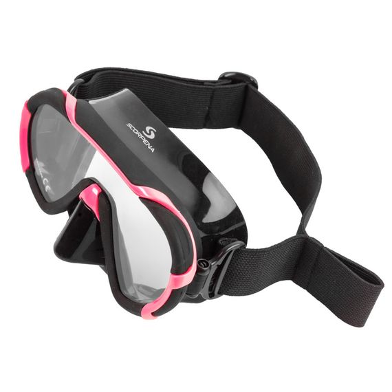 Маска Scorpena Miami Junior черно-розовая