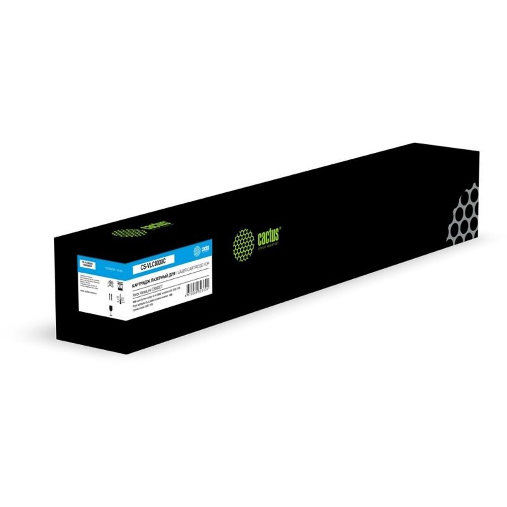 Тонер-картридж Cactus CS-VLC8000C аналог, Xerox 106R04054 для VersaLink C8000DT голубой (16.5K)