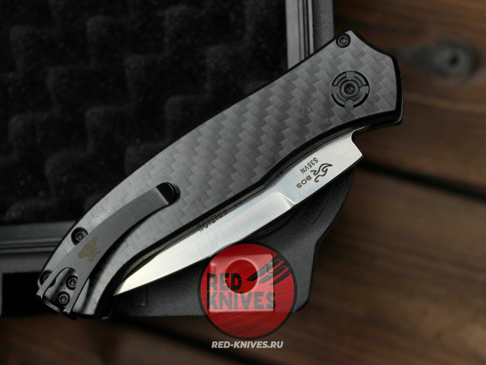Нож Buck Auto Deploy Limited 2025 - рук. карбон, клинок сатин