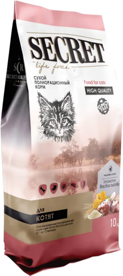 Секрет Life Forse для Котят Индейка и рис 10кг.