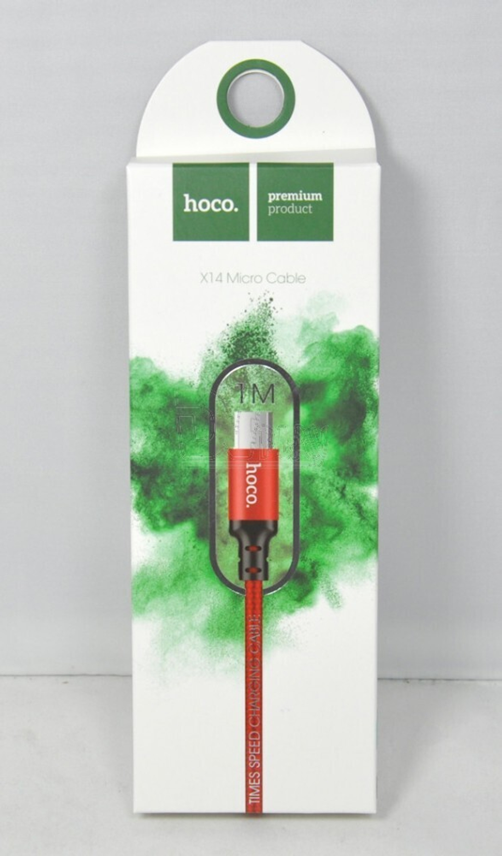 Кабель HOCO X14 USB-microUSB 2.4A 1м Nylon Red